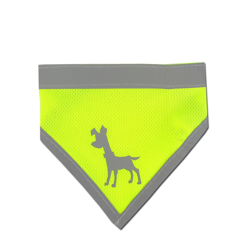 Alcott Reflexní šátek pro psy žlutý velikost M
