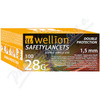 Wellion Safety Lancets jednorz.bezp.jeh.28G 100ks