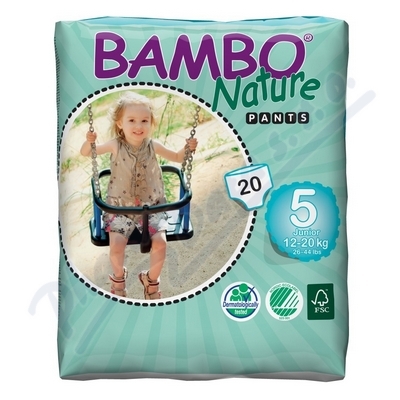 Bambo Nature Pants Junior navl.plen.k.trnink 20ks