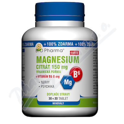 Magnesium citrt Forte 150mg+Vit.B6 6mg tbl.30+30