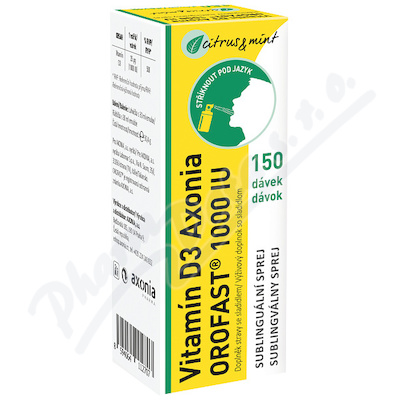 Vitamn D3 Axonia OROFAST 1000IU sublin.sprej 30ml