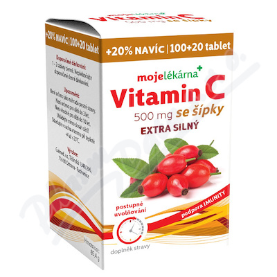 Vitamn C 500 mg se pky tbl.100+20 Moje lkrna