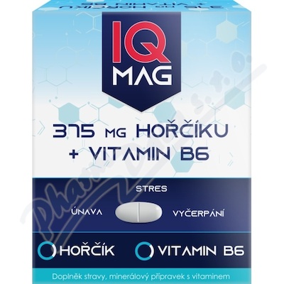 IQ Mag 375mg hoku + vitamin B6 tbl.60