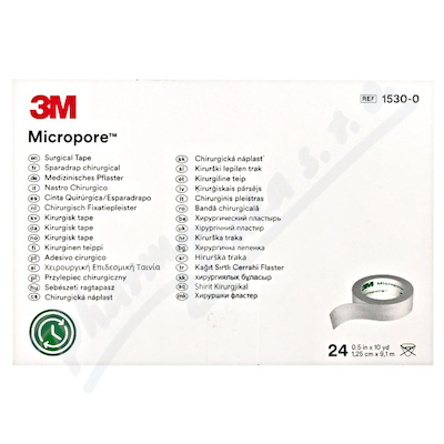 3M Micropore papr.nplast bl 1.25cmx9.1m 24ks