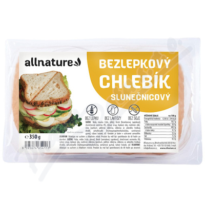 Allnature Bezlepkov chlebk slunenicov 350g