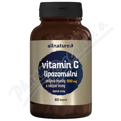 Allnature Vitamin C lipozomln 500mg cps.60