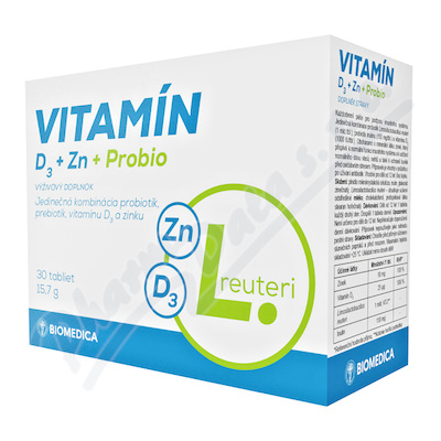 Vitamn D3 + Zn + Probio tbl.30 Biomedica
