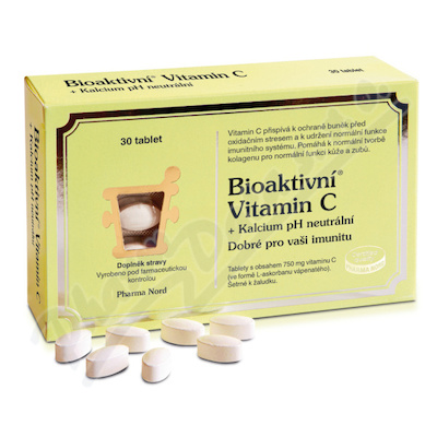 Bioaktivn Vitamin C+Kalcium pH neutrln tbl.30