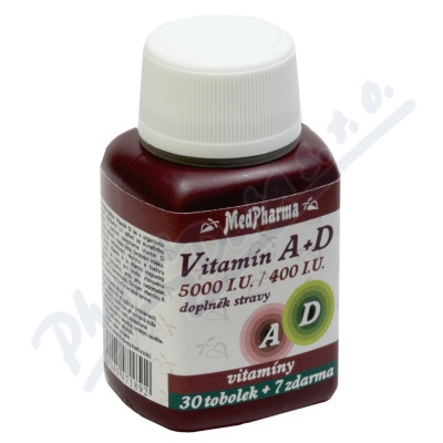 MedPharma Vitamn A+D (5000 I.U.-400 I.U.) tob.37